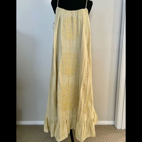 NWT Zara Long Embroidered Dress - Picture 2 of 11